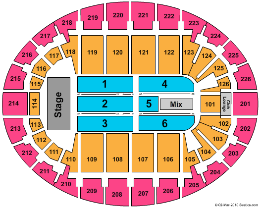 SNHU Arena Daughtry Seating Chart